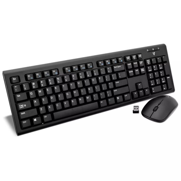 V7 Wireless Keyboard and Mouse Combo U.S. layout Black - CKW200US - Picture 1 of 3
